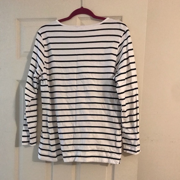 NWOT Black/White stripe shirt - Picture 2 of 4
